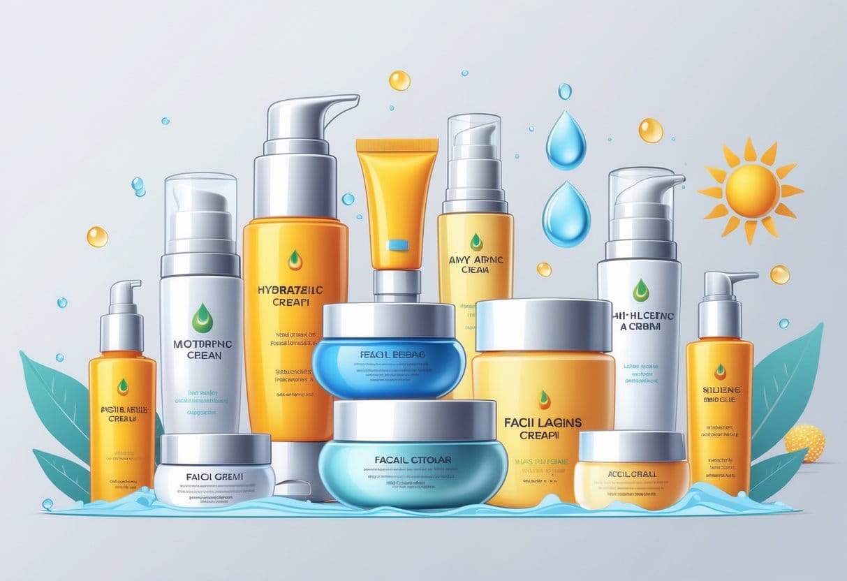 Olika typer av ansiktskrämer och deras användning